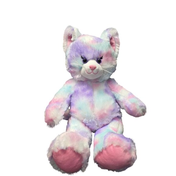 Pastel Swirl Kitty Stuffed Animal Build-A-Bear Plush - Picture 1 of 8
